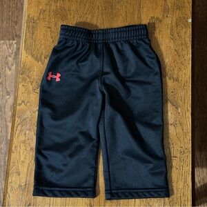 Under Armour Infants Black Sweatpants with Red Logo size 3/6M